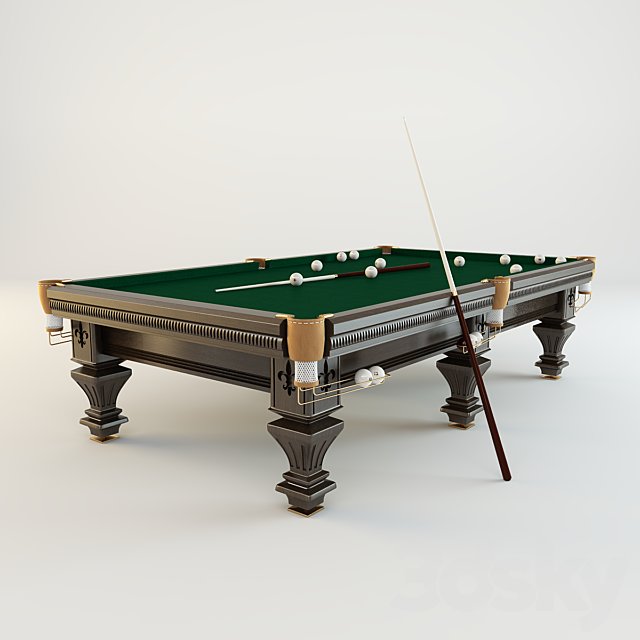 Pool table for Russian billiards «Hardy» (mahogany)