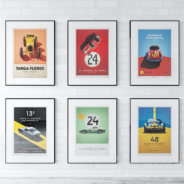 Unique &amp; Limited Race Car Posters