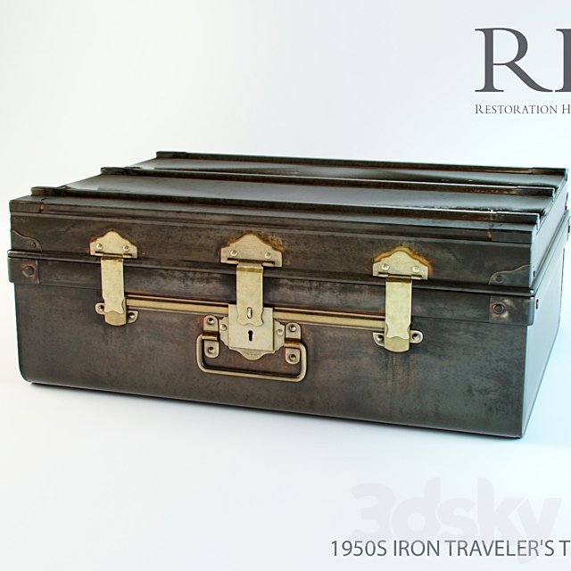 iron traveler's trunk