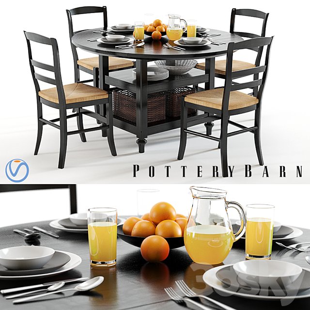 Pottery Barn Shayne and Isabella black