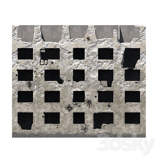 Ruined facade