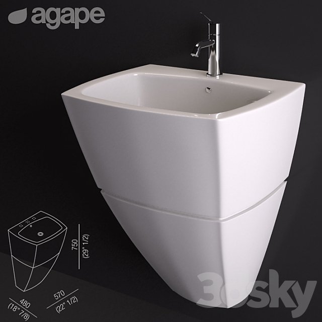 Washbasin Agape 750C