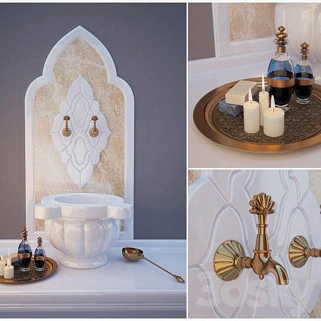 Set for the hammam