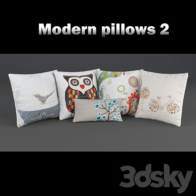 Modern decorative pillows