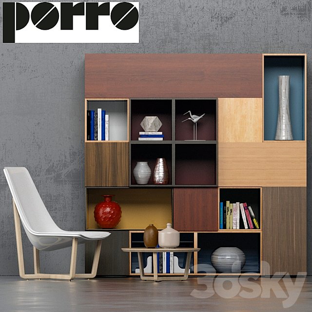 Wardrobe, Armchair (Porro)