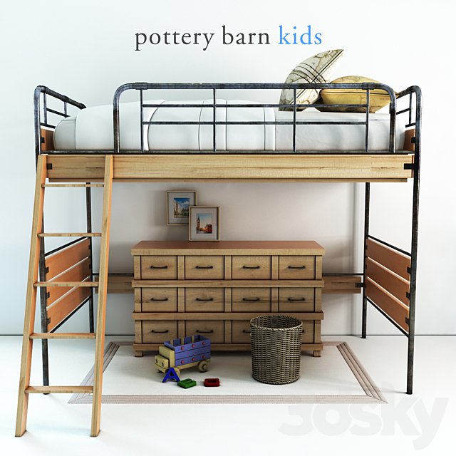 Pottery barn, Owen Twin Loft Bed - 1