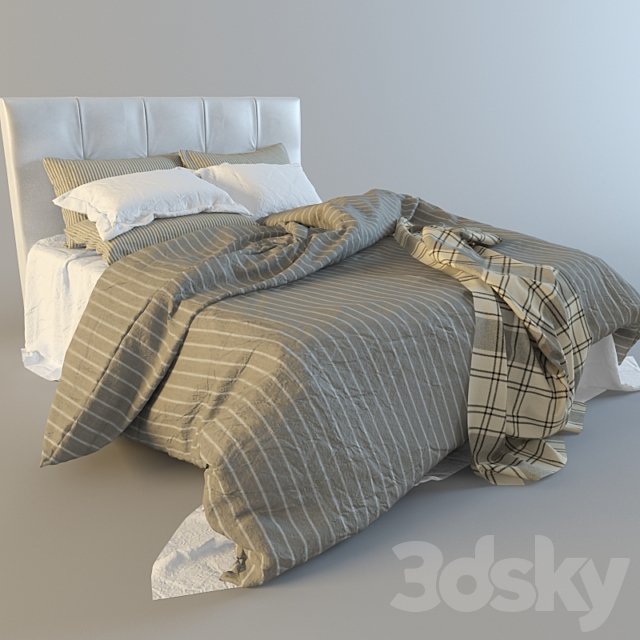 linen with plaid